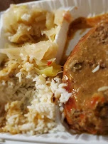 Meatloaf White Rice Cabbage